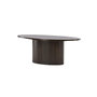 Voir la diapositive 5 : Paris Prix Table Basse Design Nervuré  Bianca  120cm Marron