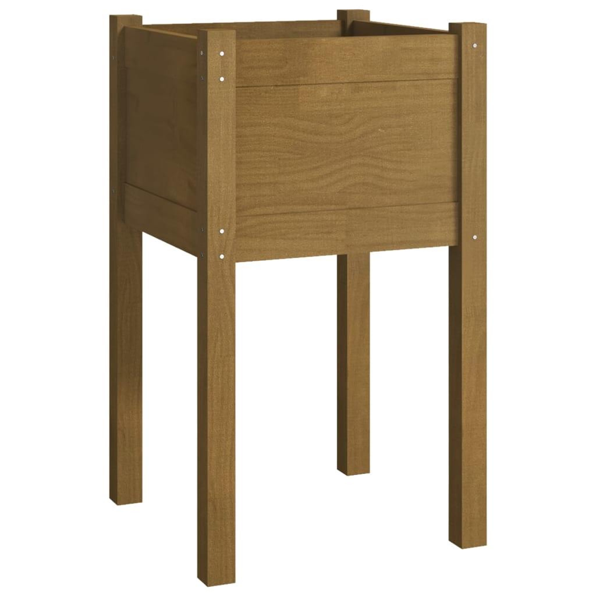 Voir la diapositive 4 : VIDAXL Jardinieres 2 pcs Marron miel 40x40x70 cm Bois de pin massif