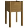 Voir la diapositive 4 : VIDAXL Jardinieres 2 pcs Marron miel 40x40x70 cm Bois de pin massif