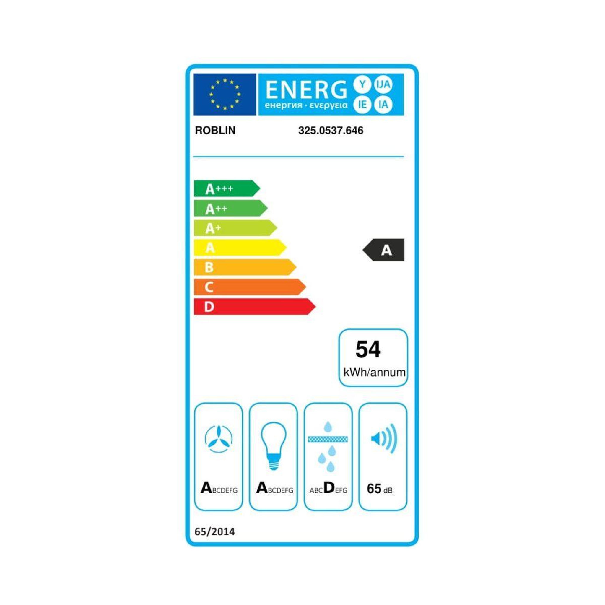 Voir la diapositive 4 : ROBLIN Hotte décorative murale ikos 900 inox