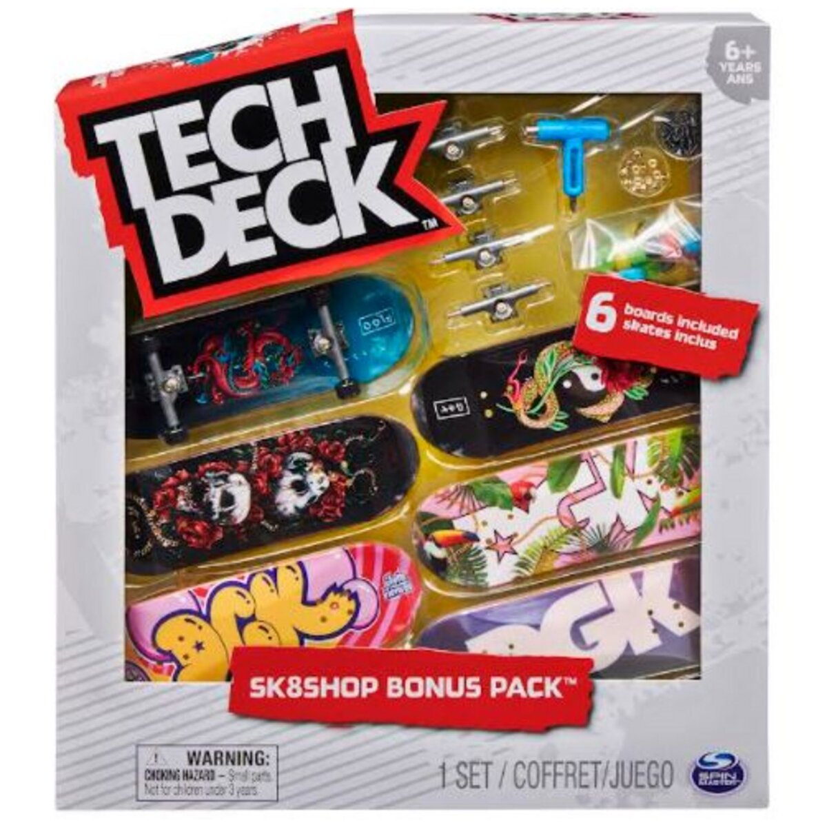 Tech Deck - Coffret Transformable Play & Display - Mini Skate Spin Master :  King Jouet, Jeux de récréation Spin Master - Jeux d'extérieur