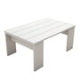 TOILINUX Table basse épurée rectangulaire - Blanc