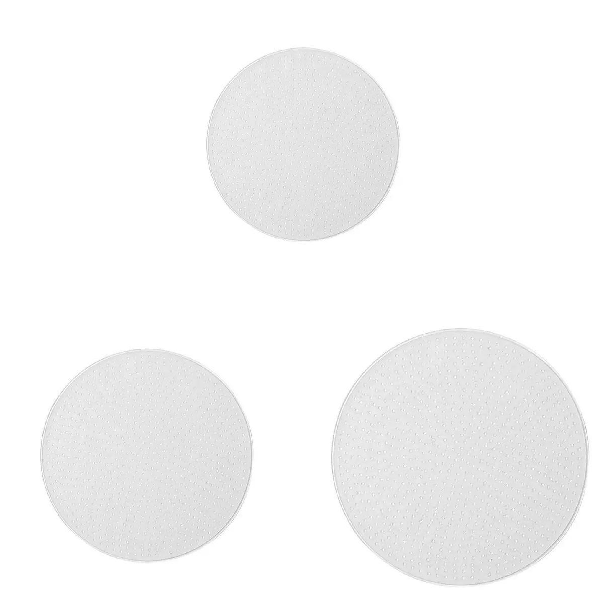 FIVE Lot de 3 Couvercles  Silicone  26cm Transparent