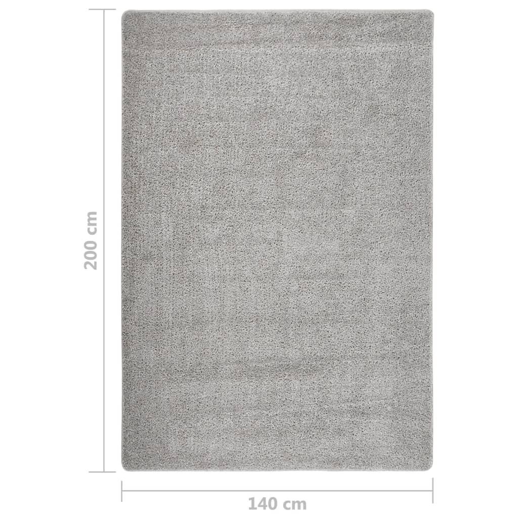 Voir la diapositive 6 : VIDAXL Tapis shaggy antiderapant Gris clair 140x200 cm