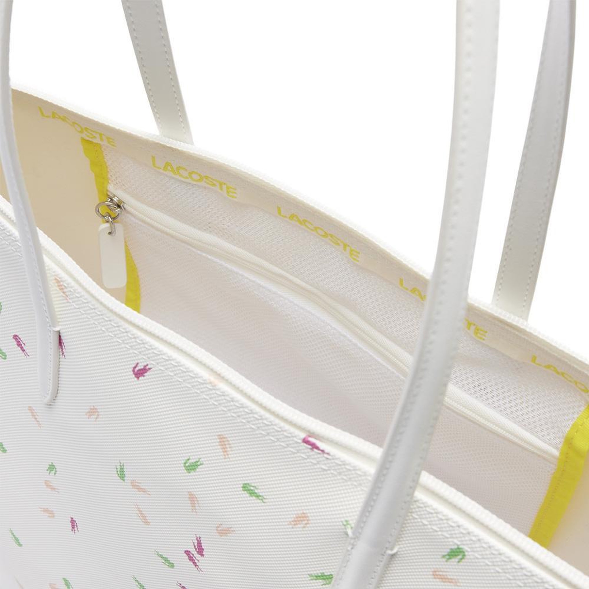 Voir la diapositive 3 : Lacoste Sac à main blanc femme lacoste confetti