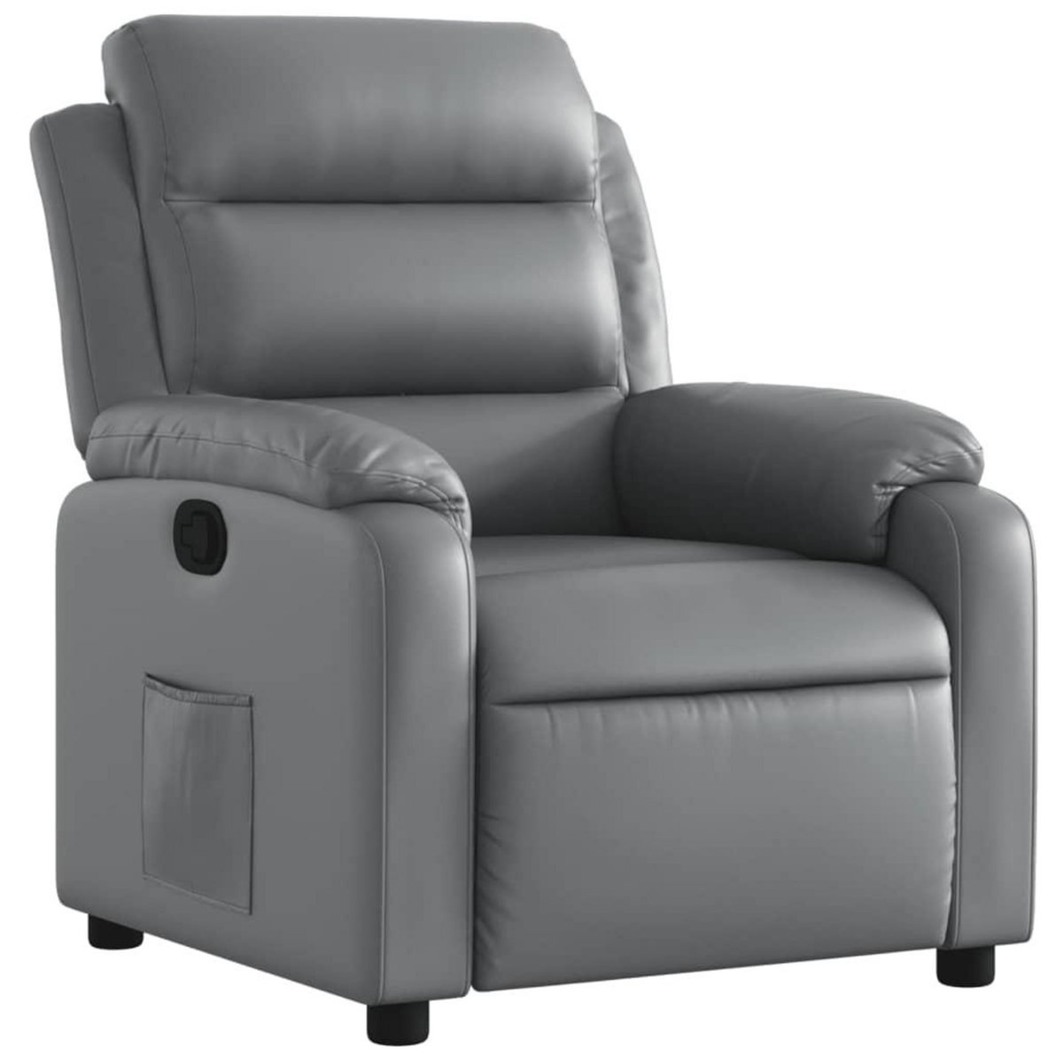 VIDAXL Fauteuil inclinable Gris Similicuir