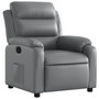 Voir la diapositive 2 : VIDAXL Fauteuil inclinable Gris Similicuir