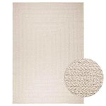 VIDAXL Tapis ZIZUR creme 200x290 cm aspect de jute interieur exterieur