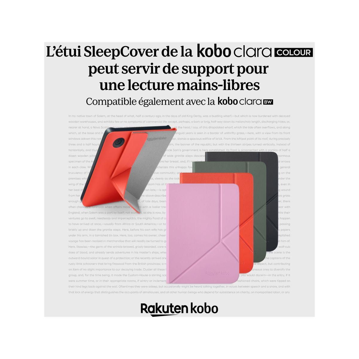 kobo Pochette Clara Colour/BW Sleepcover Bleu