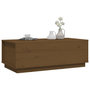 Voir la diapositive 4 : VIDAXL Table basse Marron miel 100x50x35 cm Bois massif de pin