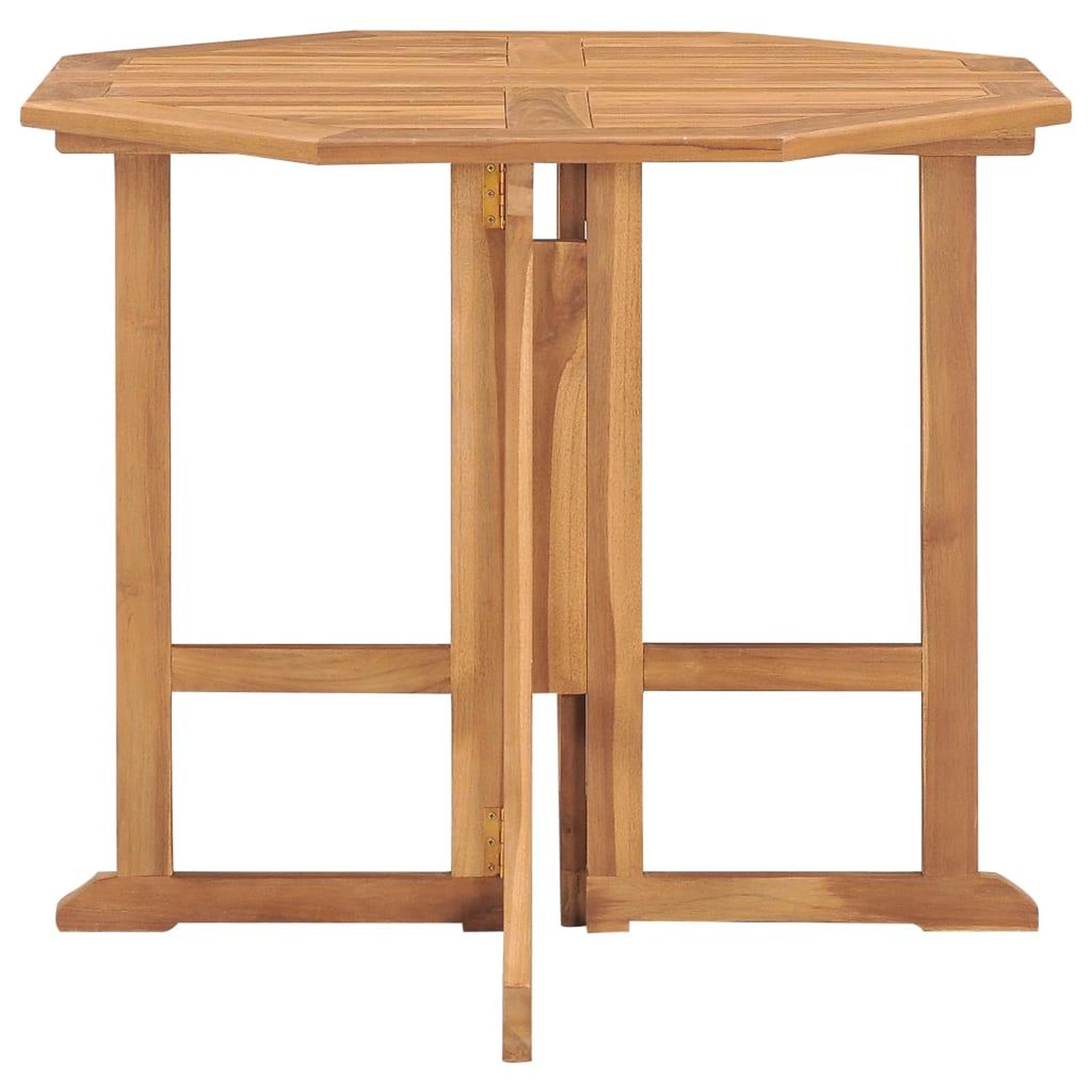 Voir la diapositive 4 : VIDAXL Ensemble a manger d'exterieur pliable 5 pcs Bois solide de teck