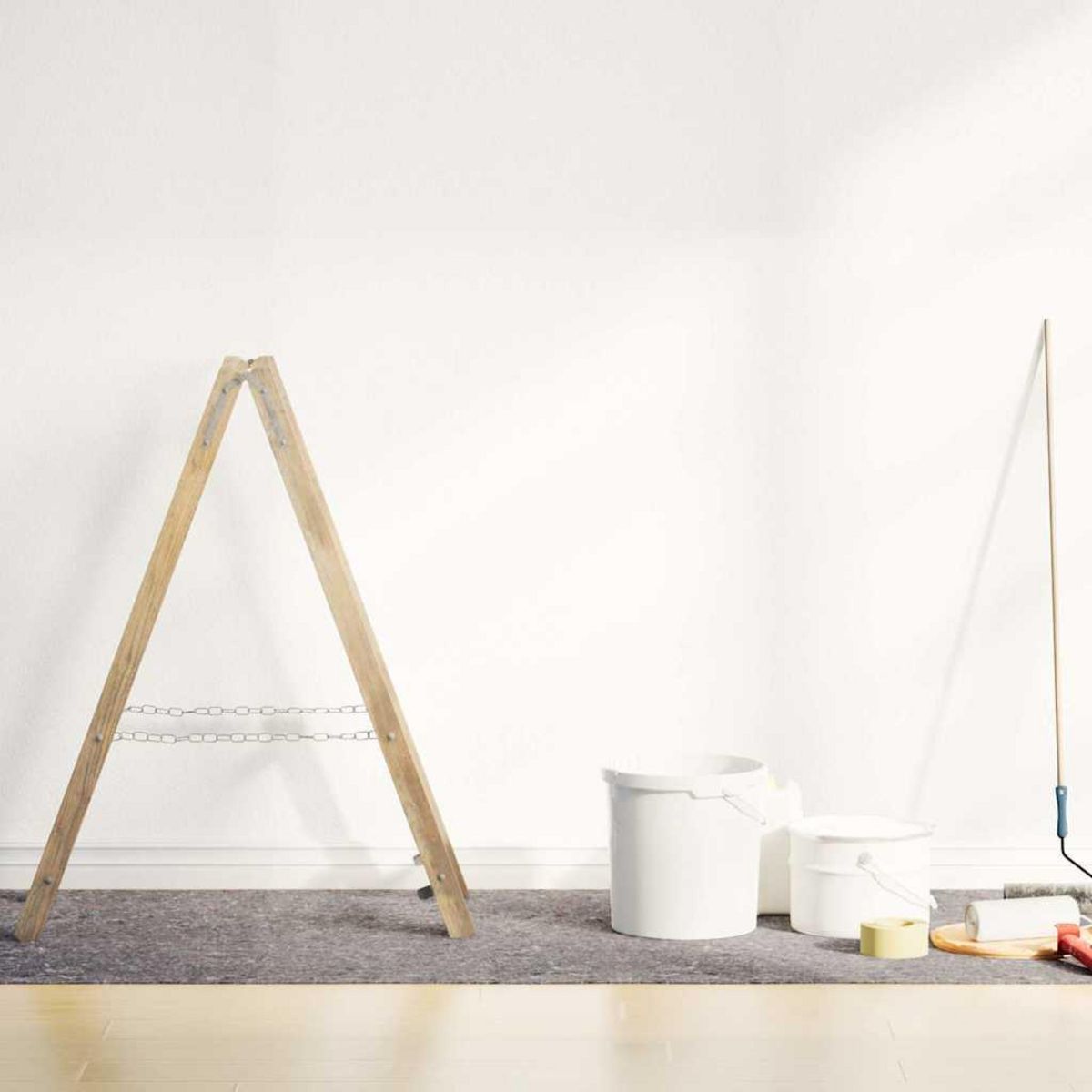 VIDAXL Polaires de peintre antiderapantes 2 pcs 515 cm 280 g/m² gris