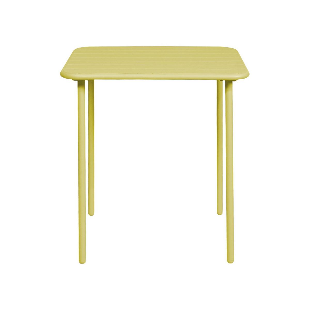 SWEEEK Table de jardin métal 2 places, Amelia 70 x 70cm