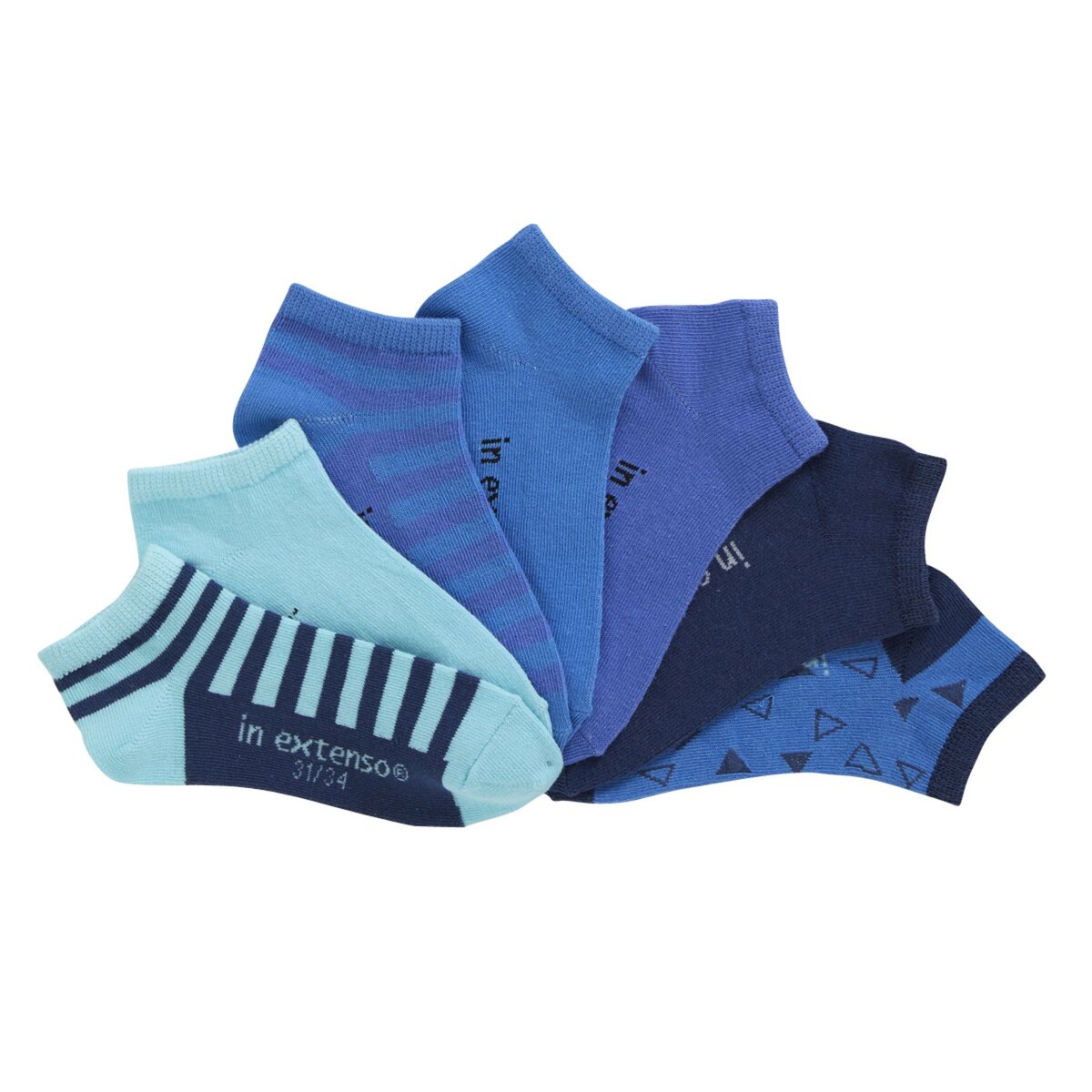 IN EXTENSO Lot de 7 paires de mini chaussettes fille 