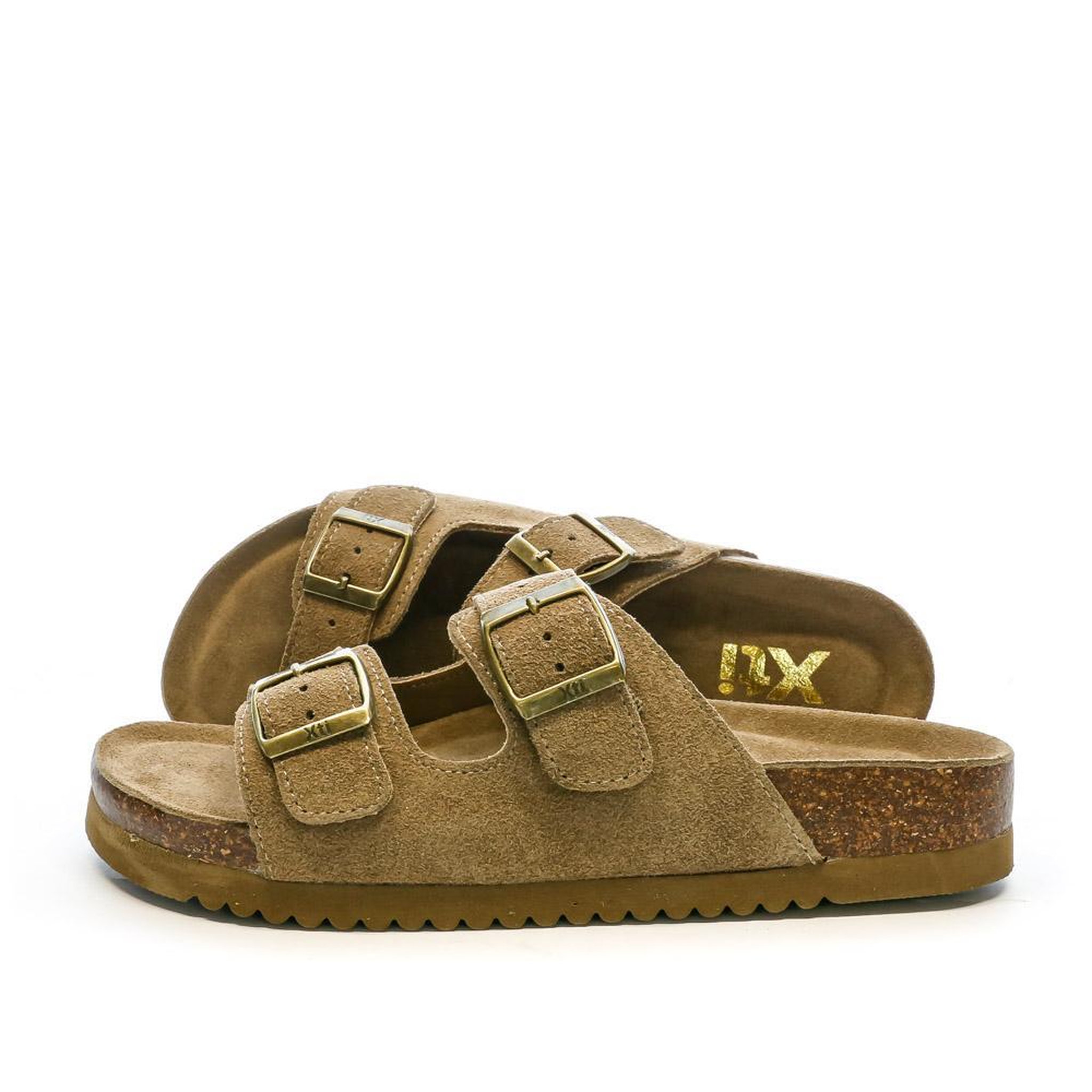 XTI Sandales  Femme Xti Cuir 142552. Coloris disponibles : Marron