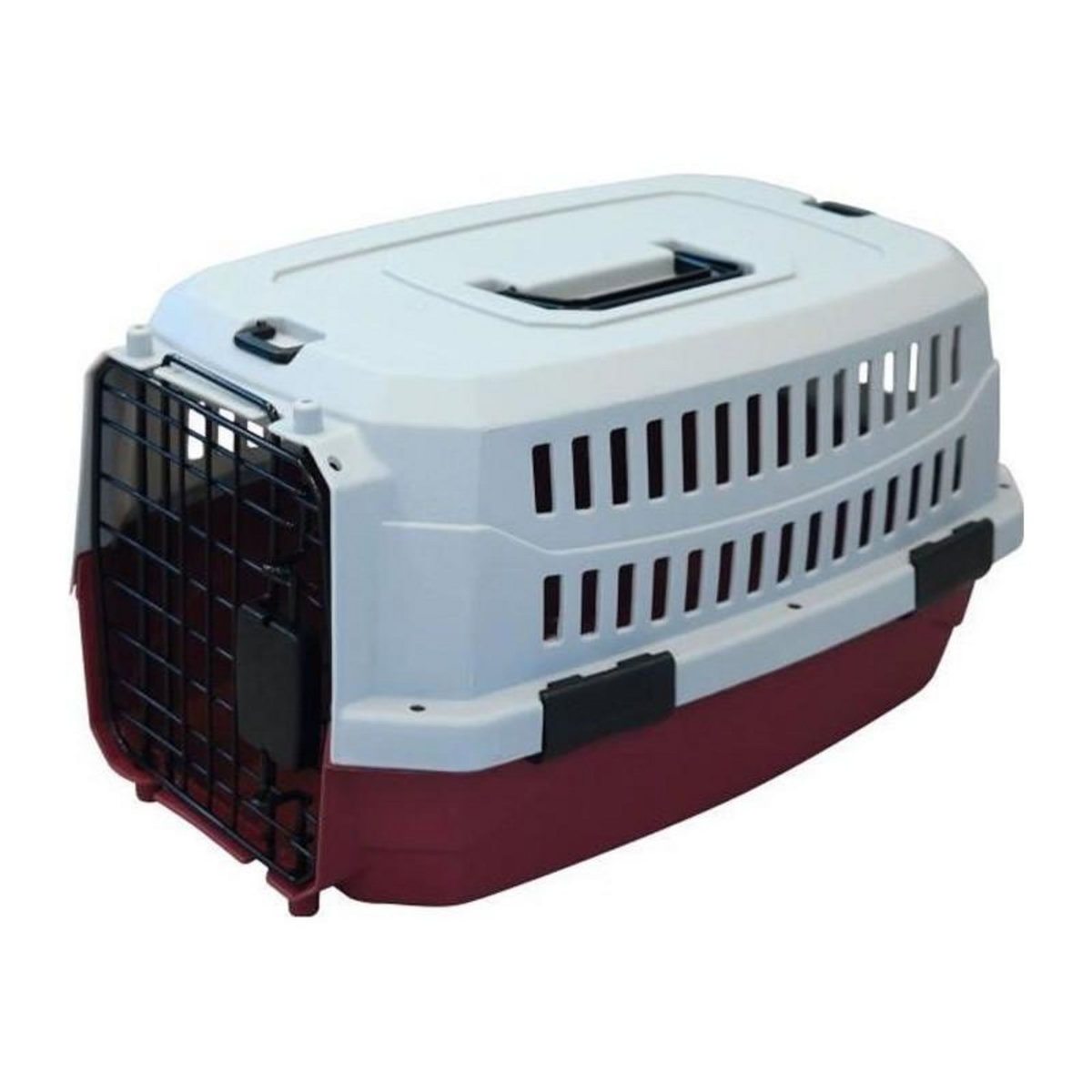 M PETS M-PETS Caisse de transport Viaggio Carrier XS - 48,3x32x25,4cm - Bordeaux et gris - Pour chien et chat