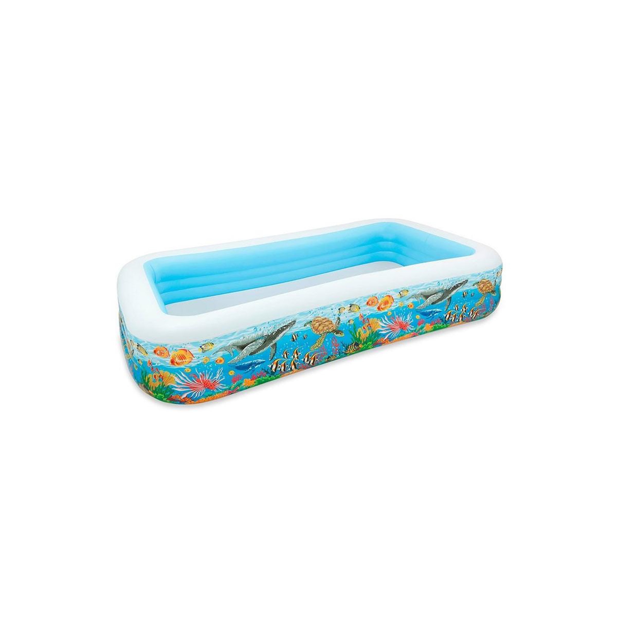 INTEX Piscine Gonflable Rectangulaire  Family  305cm Bleu