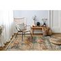 Voir la diapositive 5 : Paris Prix Tapis Tissé Ethnique à Poils Plats  Charu II  Bleu