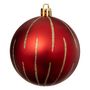 Voir la diapositive 4 : ATMOSPHERA Lot de 8 Boules de Noël  Maison des Couleurs  8cm Rouge & Or