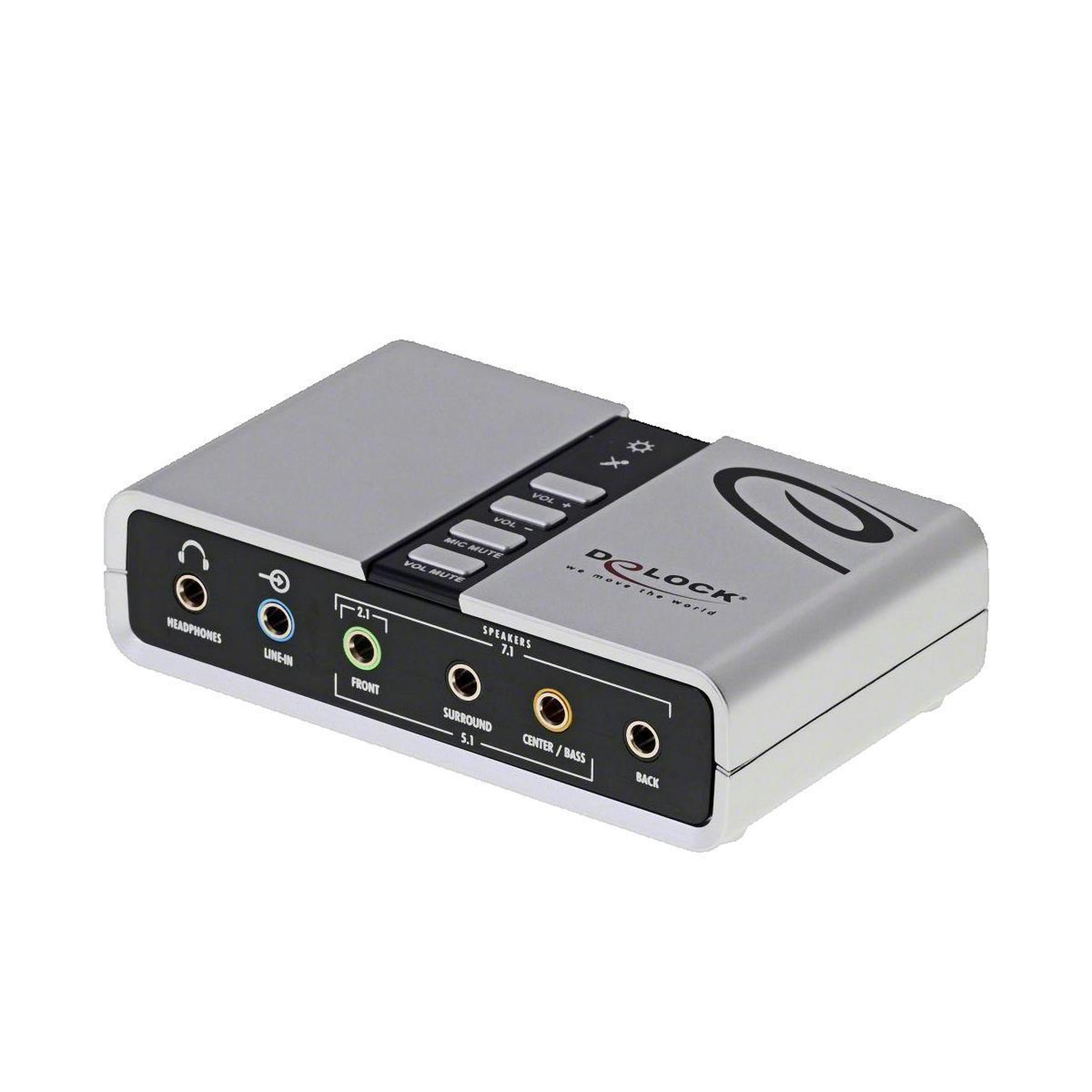 DeLock Carte son externe Delock USB Sound Box 7.1 - USB 2.0 - Son surround 7,1 canaux