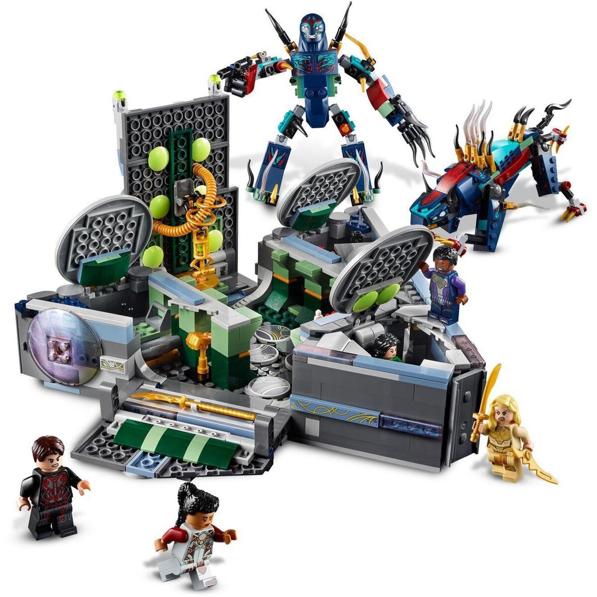 LEGO Marvel 76156 Ensemble L&rsquo;ascension du Domo, Kit de Construction Vaisseau Spatial