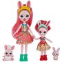 Enchantimals Mini-poupée Enchantimals - Bree Lapin et petite soeur