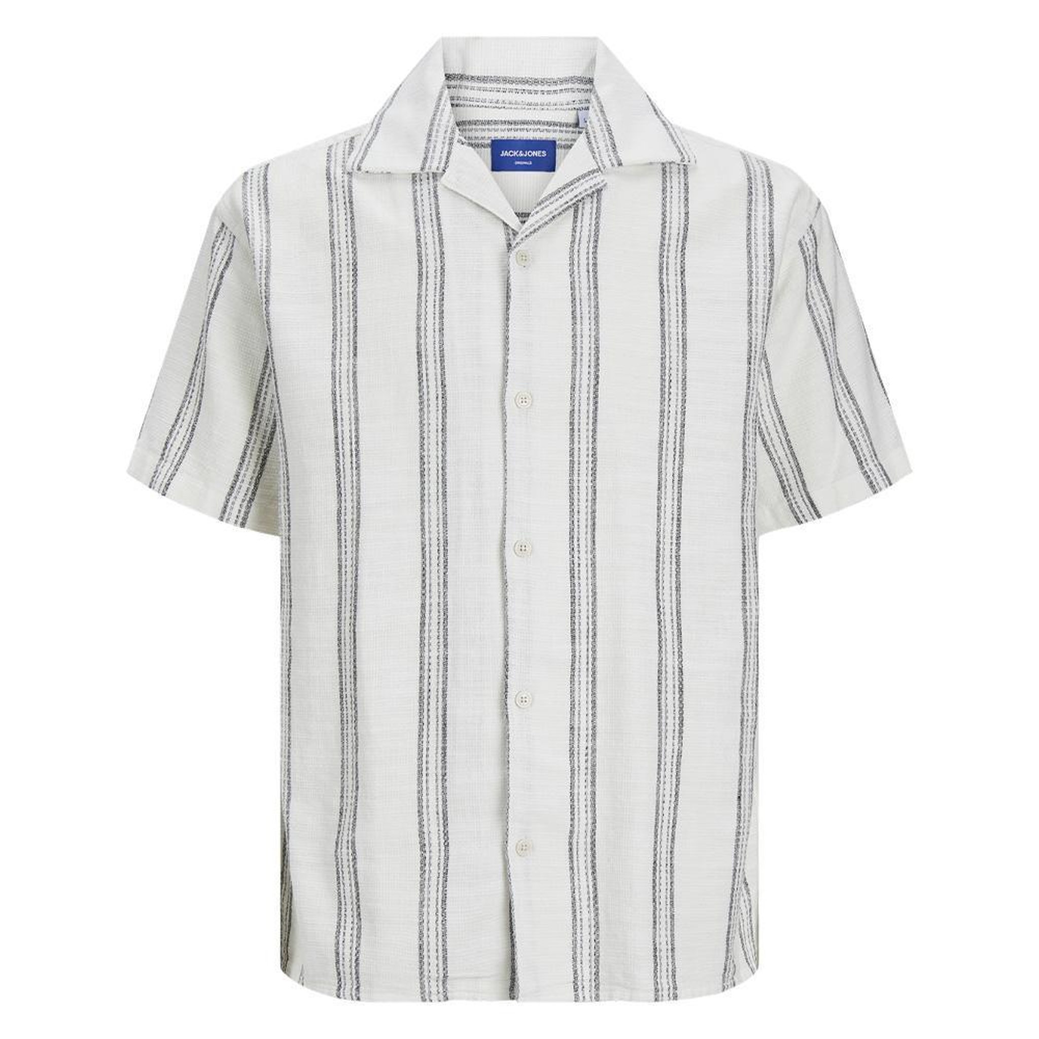 Voir la diapositive 3 : Jack & Jones Chemisette Rayures Blanc/ Homme Jack & Jones Cabana