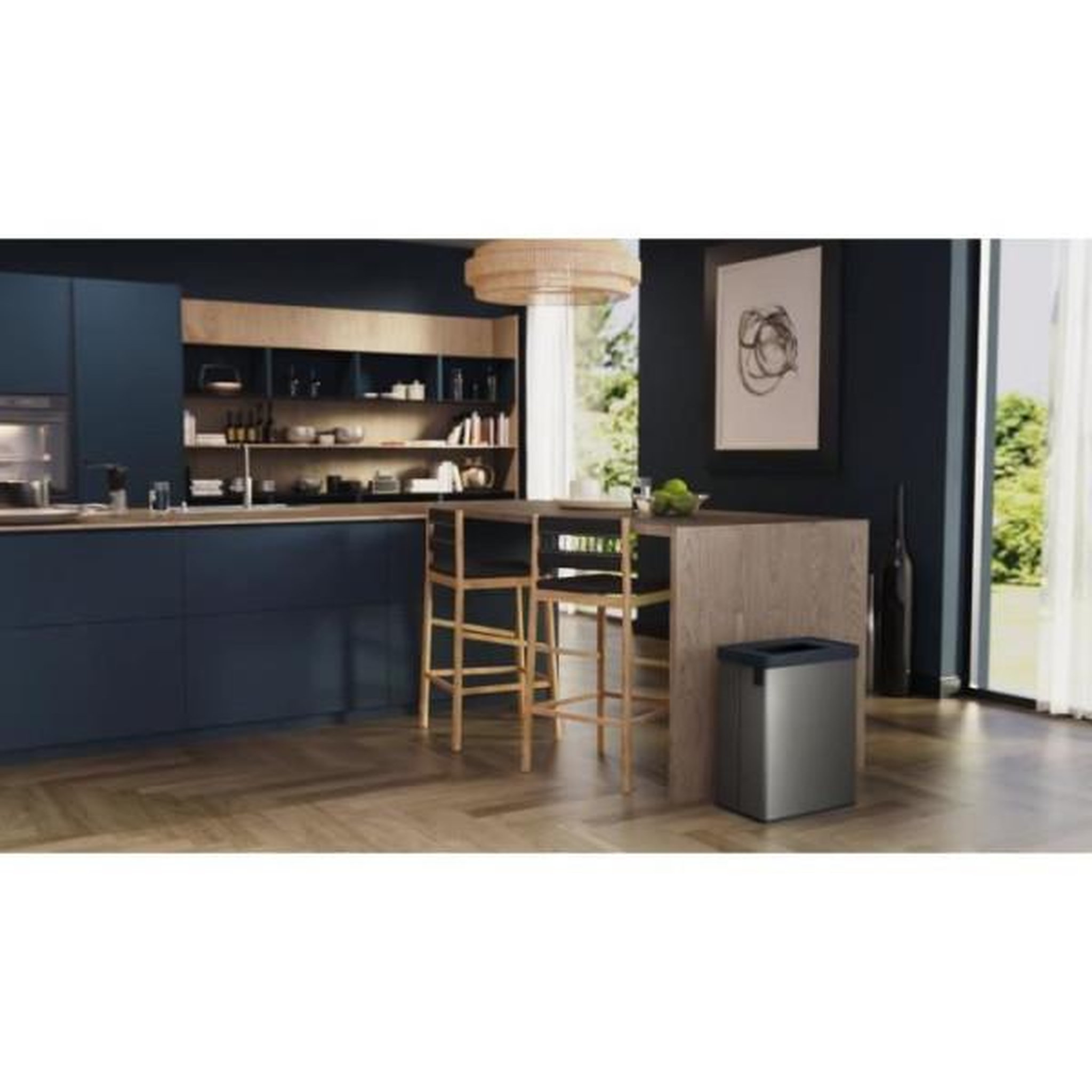 Voir la diapositive 5 : CURVER Poubelle de tri - VERTO - CURVER - 54 L - Gris perle