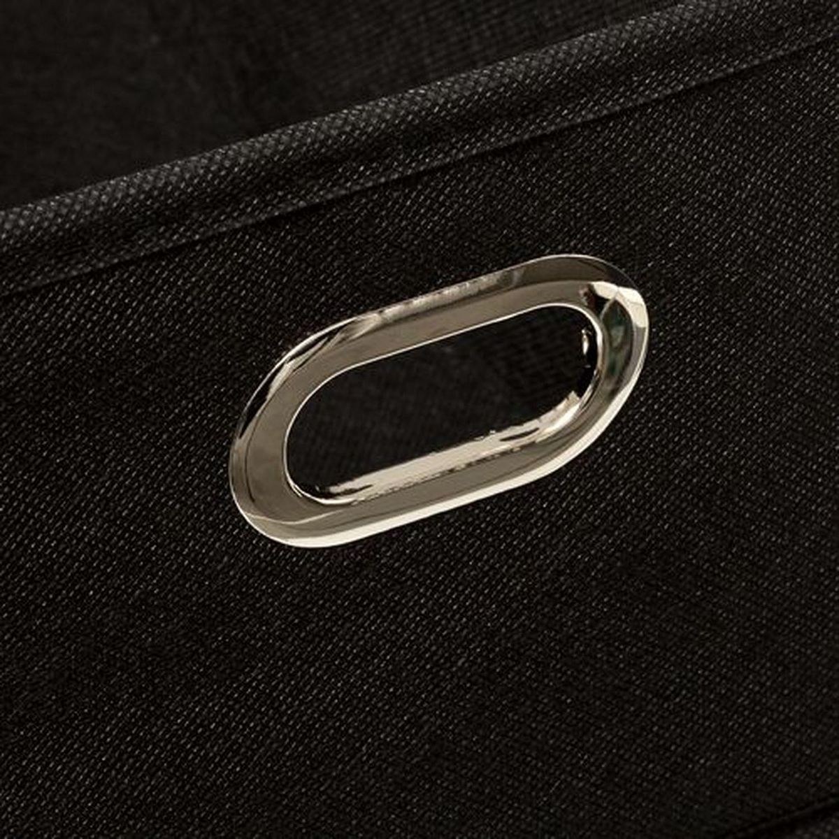 TOILINUX Lot de 12 Boites de rangement en tissu avec poignée