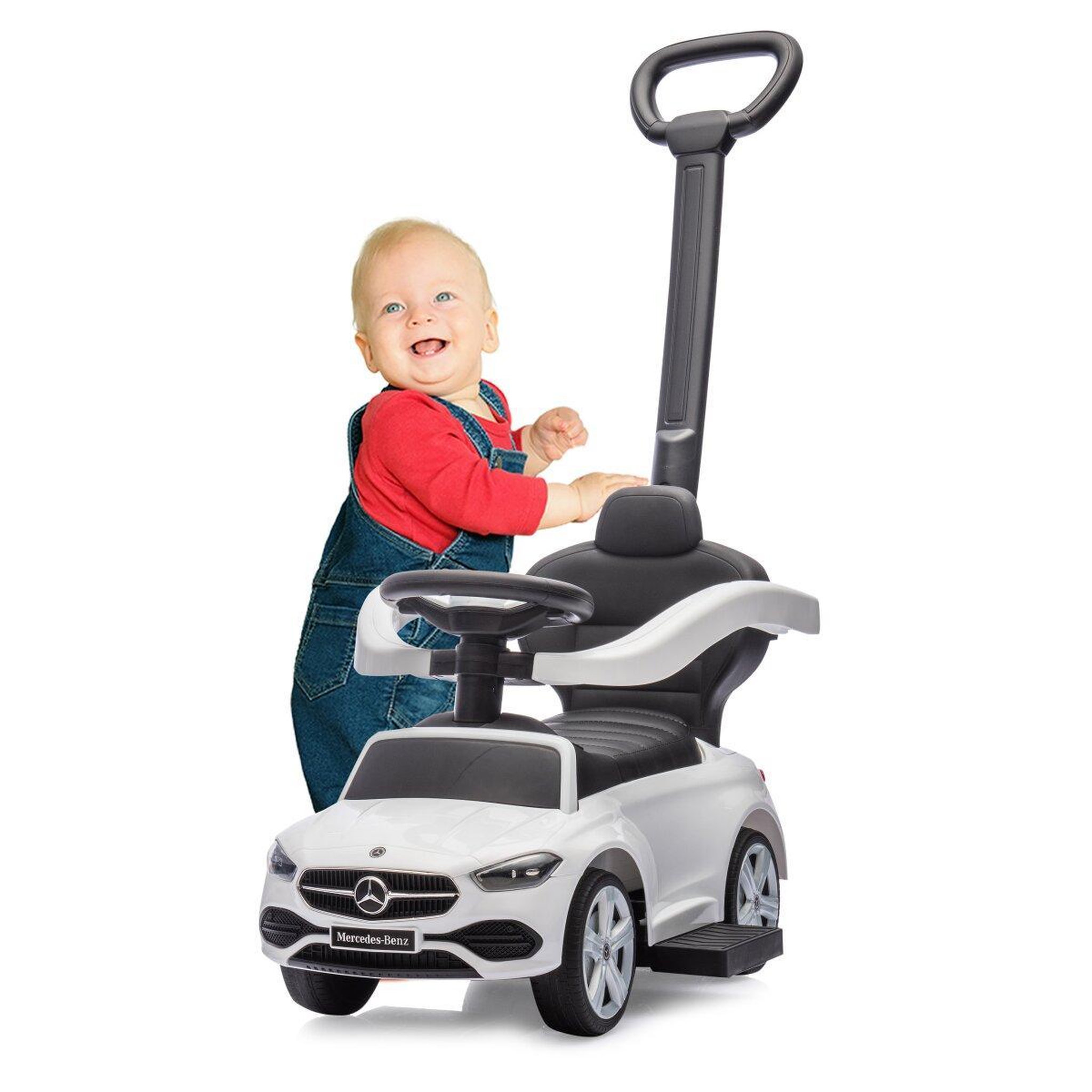 Voir la diapositive 2 : Jamara Porteur Mercedes Classe C blanc 3-en-1