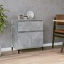 Voir la diapositive 1 : VIDAXL Buffet Gris beton 60x35x70 cm Bois d'ingenierie