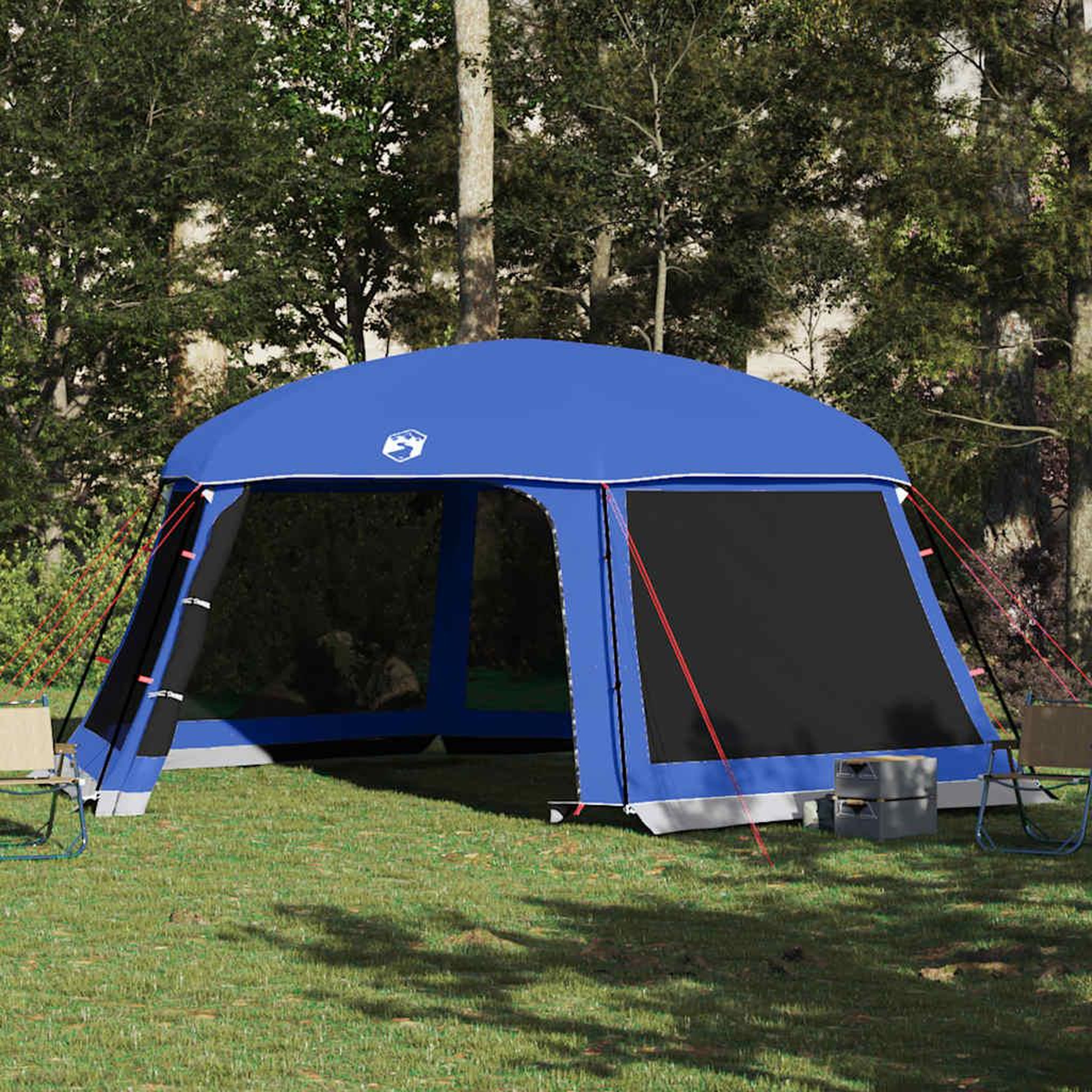 VIDAXL Tente de piscine moustiquaire amovible parois maille bleu azur