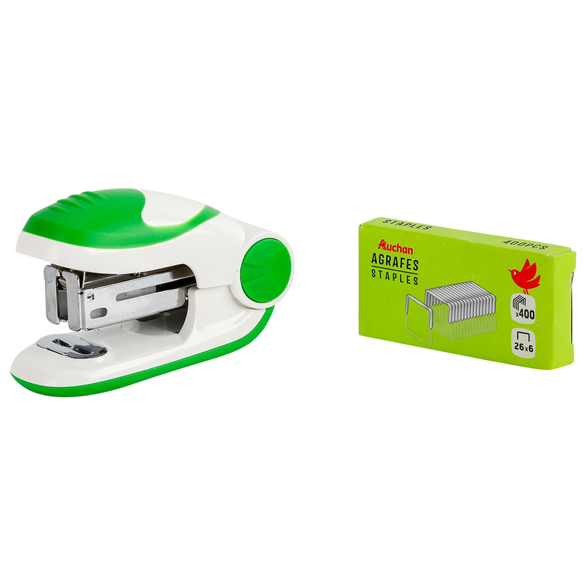 Agrafeuse Soft Touch Dohe Vert Pastel - Agrafe Jusqu'à 20 Feuilles, Recharge Par Le Haut