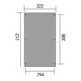 Voir la diapositive 3 : WEKA Carport toit plat - Bois traité autoclave - 16,8m² - 671 T1