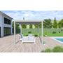 Voir la diapositive 4 : Pergola Bioclimatique autoportée - Aluminum Gris perle - 3x4m OMBREA®