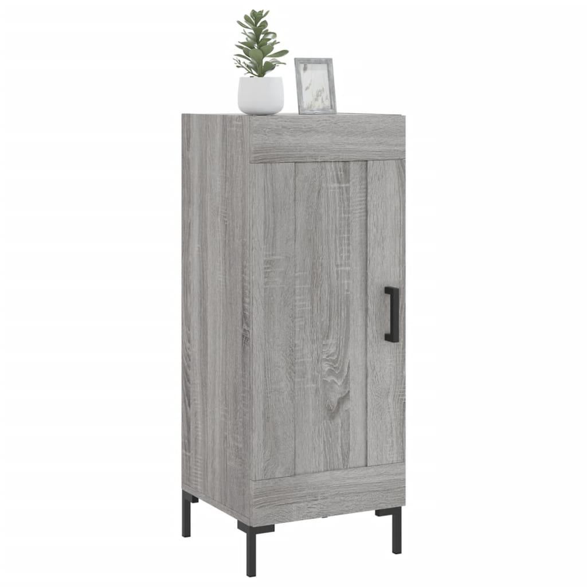 Voir la diapositive 3 : VIDAXL Buffet Sonoma gris 34,5x34x90 cm Bois d'ingenierie