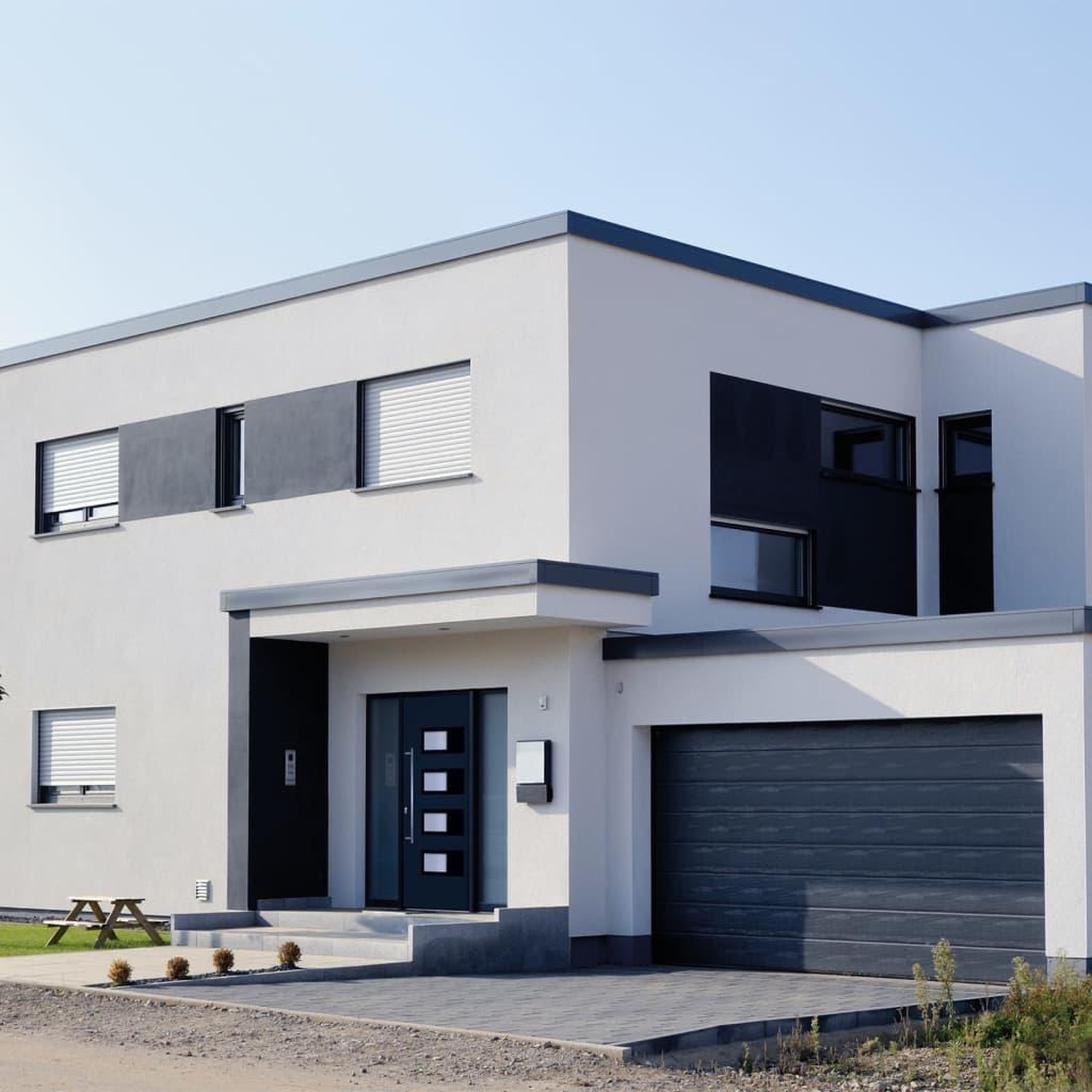 Voir la diapositive 3 : VIDAXL Porte d'entree Anthracite 110x210 cm Aluminium et PVC