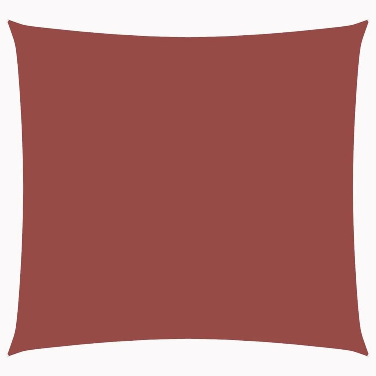VIDAXL Voile de parasol tissu oxford carre 4x4 m terre cuite