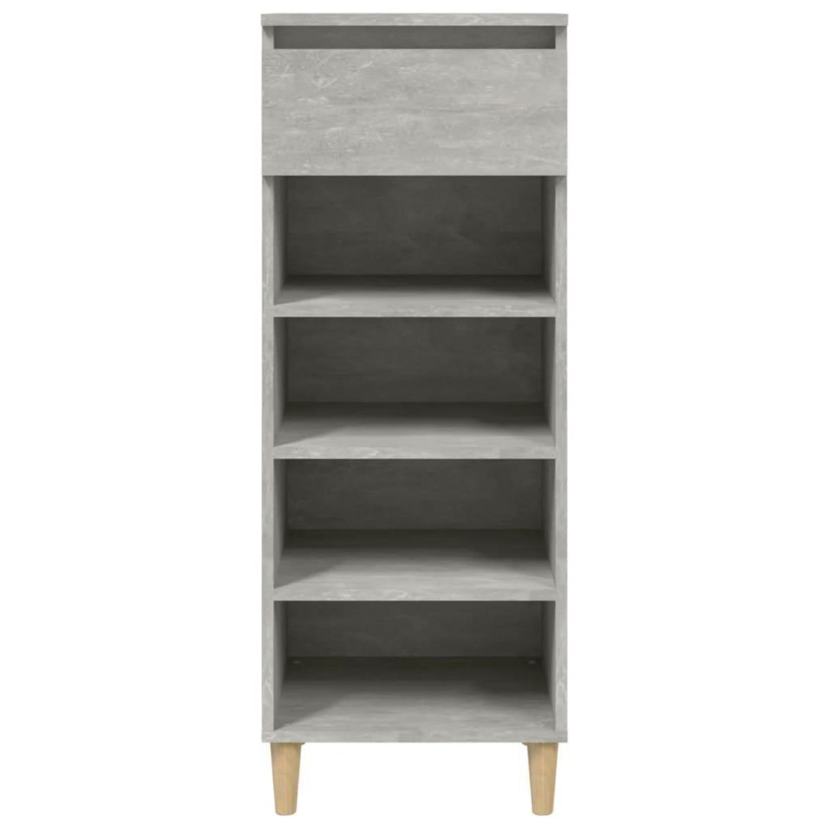 VIDAXL Armoire a chaussures Gris beton 40x36x105 cm Bois d'ingenierie