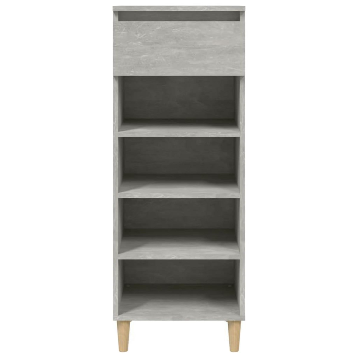 VIDAXL Armoire a chaussures Gris beton 40x36x105 cm Bois d'ingenierie