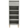 Voir la diapositive 3 : VIDAXL Armoire a chaussures Gris beton 40x36x105 cm Bois d'ingenierie