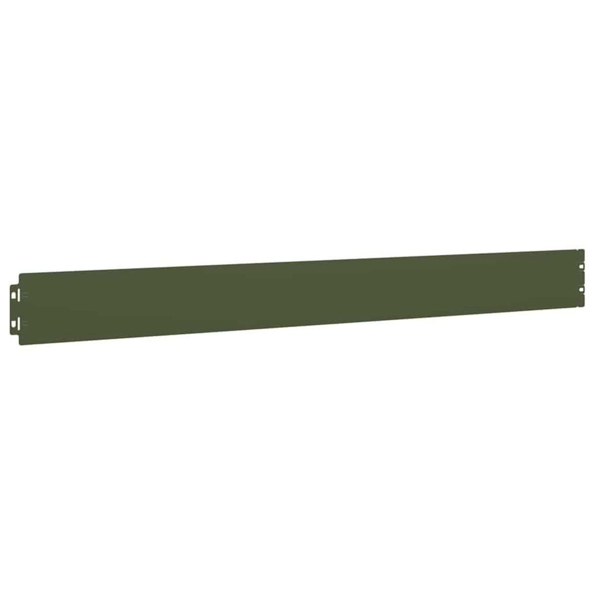 VIDAXL Bordures pelouse 50pcs vert olive 10x103cm acier lamine a froid