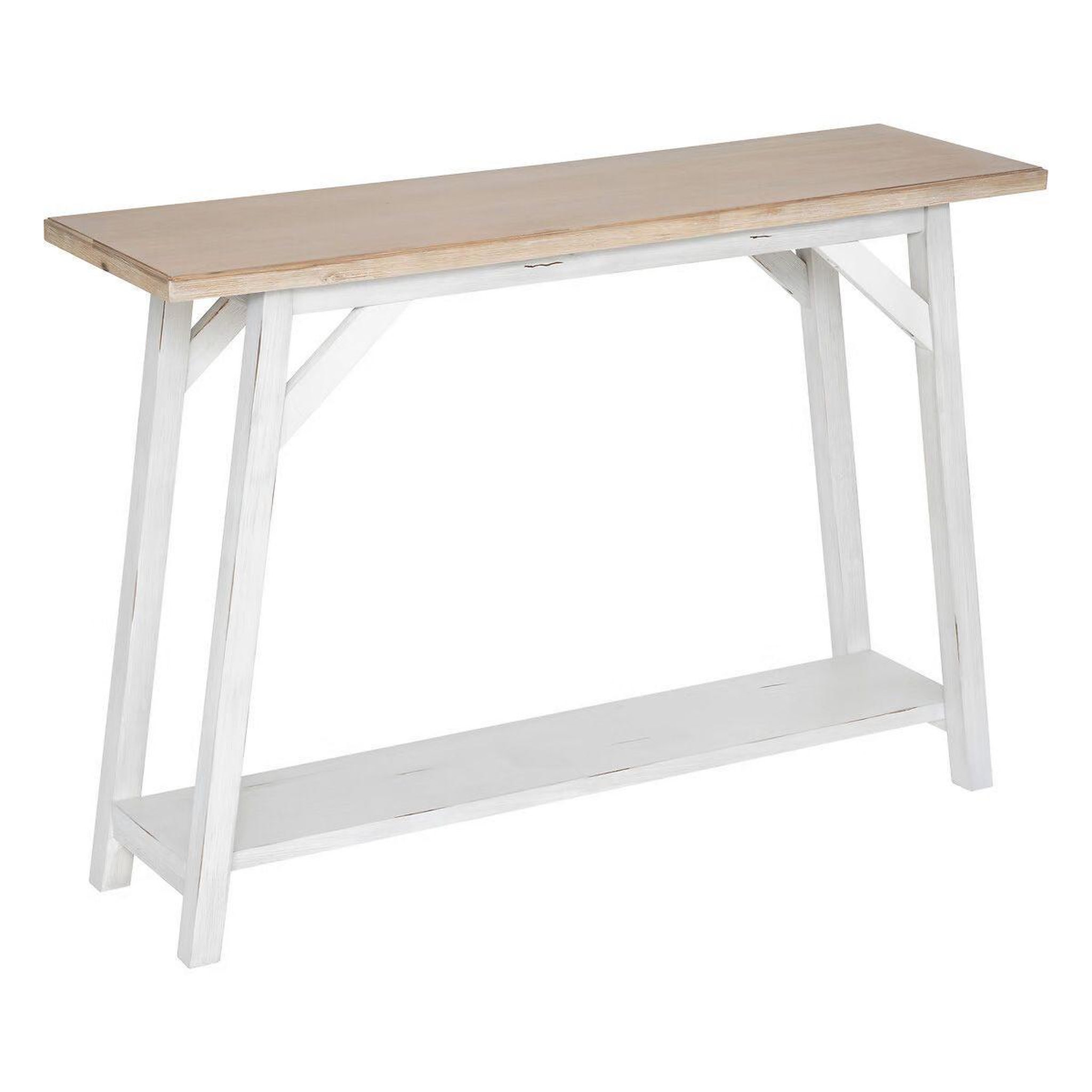 Voir la diapositive 1 : ATMOSPHERA Console en Bois  Olbia  120cm Blanc