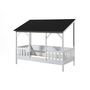 Voir la diapositive 2 : Lit cabane 90x200cm avec toit CASA