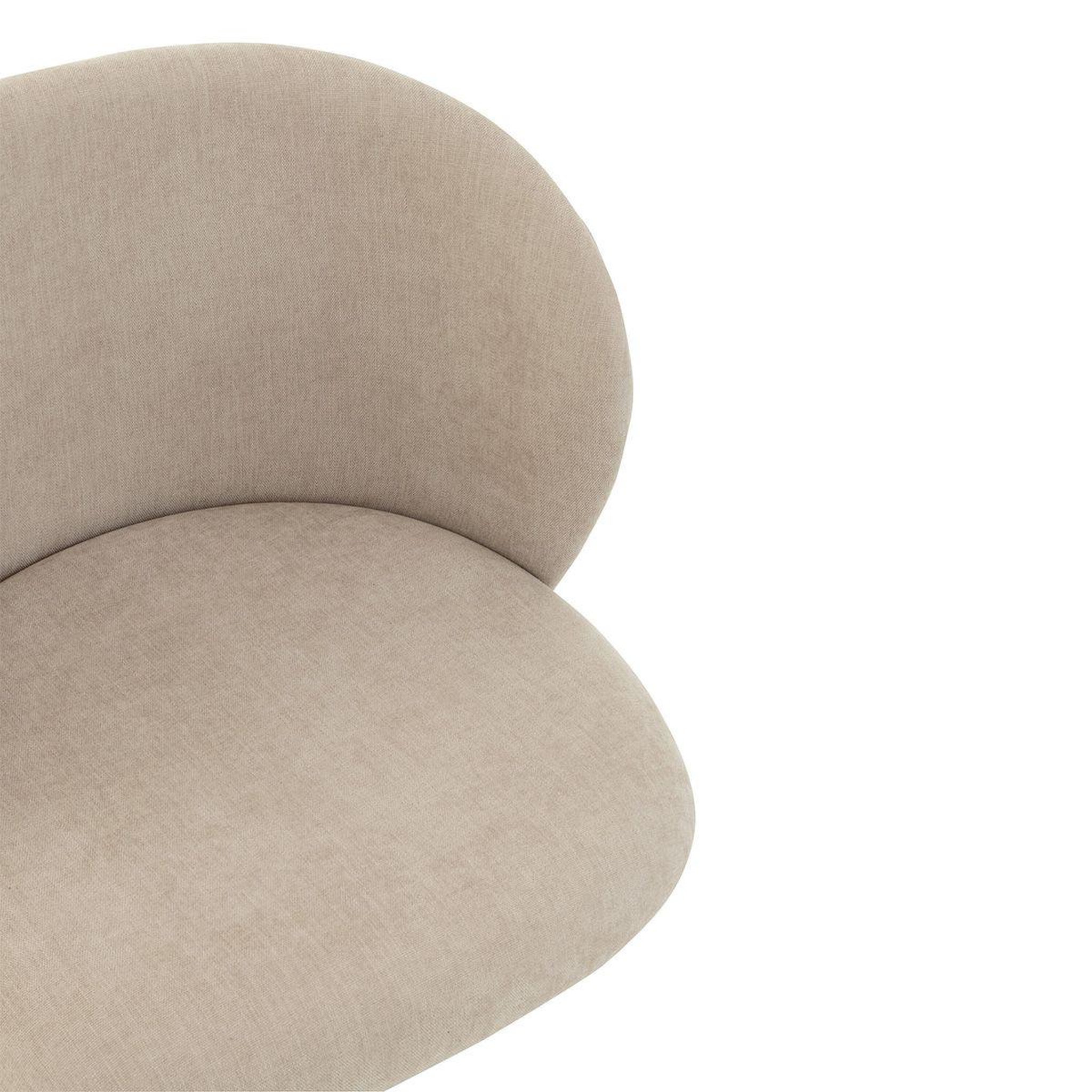 Voir la diapositive 6 : J-LINE Chaise pivotante design  gena  56cm beige