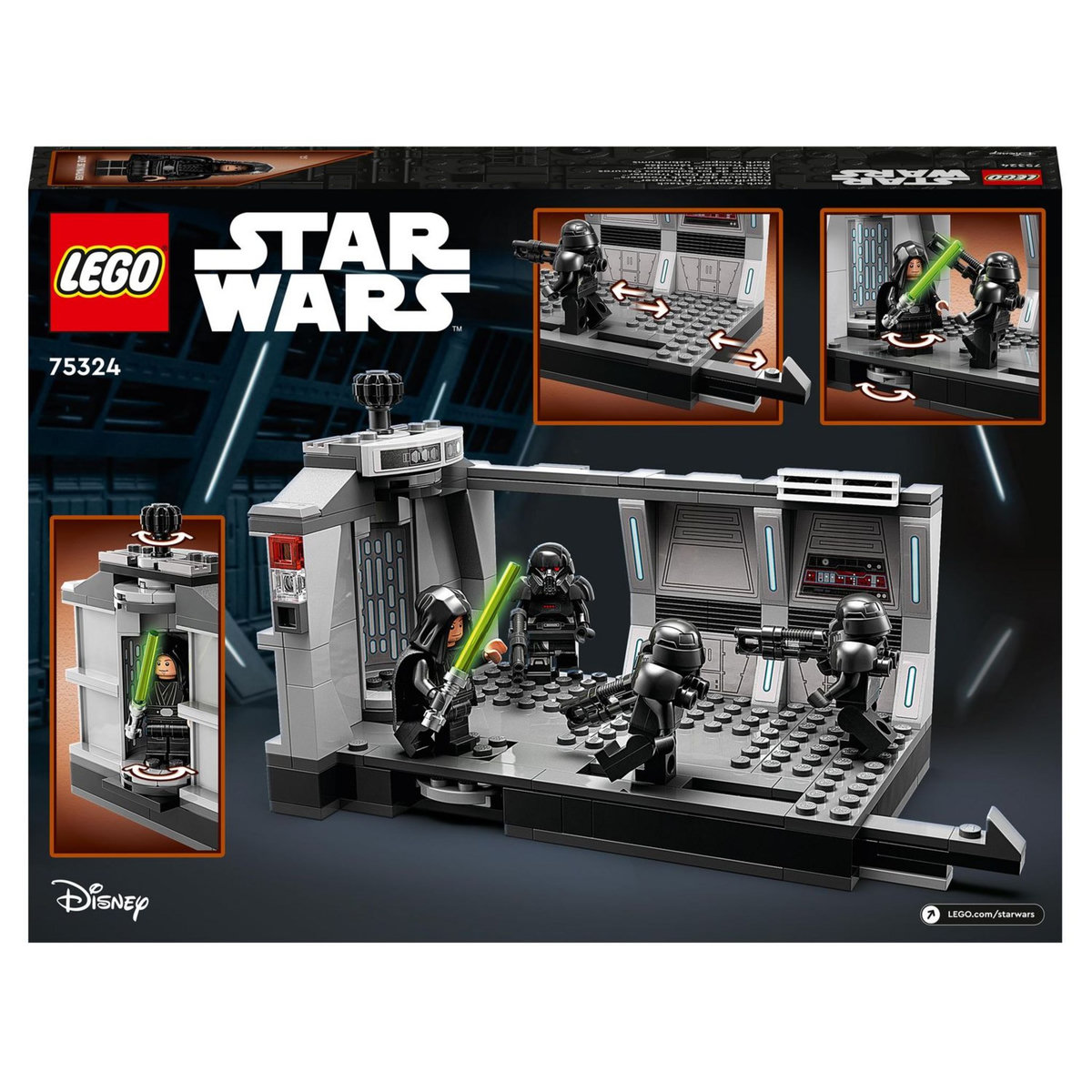 LEGO Star Wars 75324 L&rsquo;Attaque des Dark Troopers, Jouet Mandalorian à Construire Avec Minifigure Luke Skywalker et Son Sabre Laser