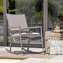Voir la diapositive 6 : Paris Prix Fauteuil Rocking Chair de Jardin  Honfleur  95cm Gris Anthracite