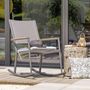Voir la diapositive 6 : Paris Prix Fauteuil Rocking Chair de Jardin  Honfleur  95cm Gris Anthracite
