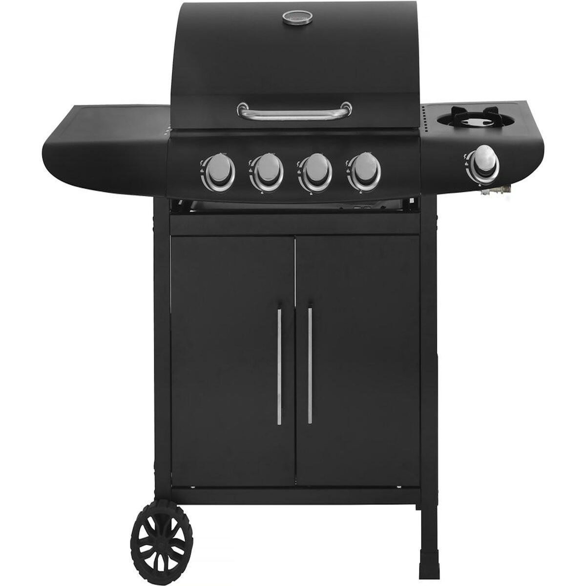 Habitat et Jardin Barbecue gaz  Feria 5  - 5 brûleurs dont 1 latéral - 14,5 kw - Noir