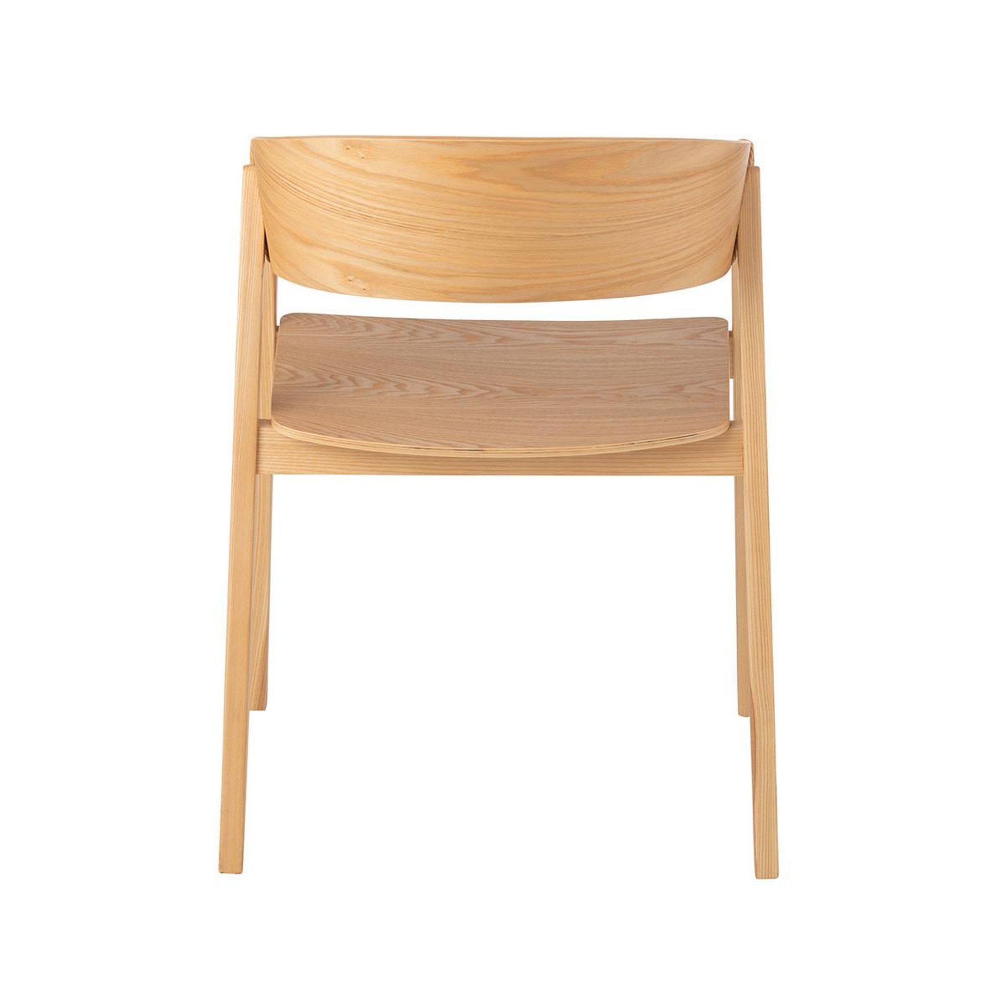 Voir la diapositive 4 : J-LINE Chaise en bois  naga  76cm naturel